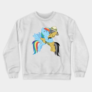 Rainbow Dash and Daring Do hug 2 Crewneck Sweatshirt